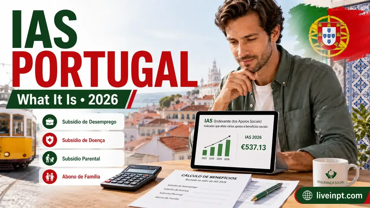 IAS Portugal 2026 reference value for social benefits