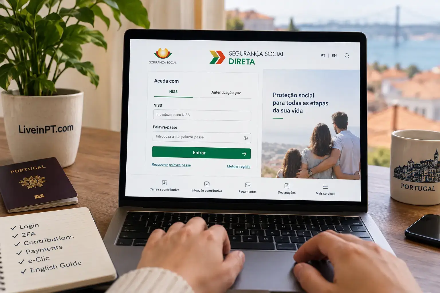Segurança Social Direta login and troubleshooting guide for foreigners in Portugal